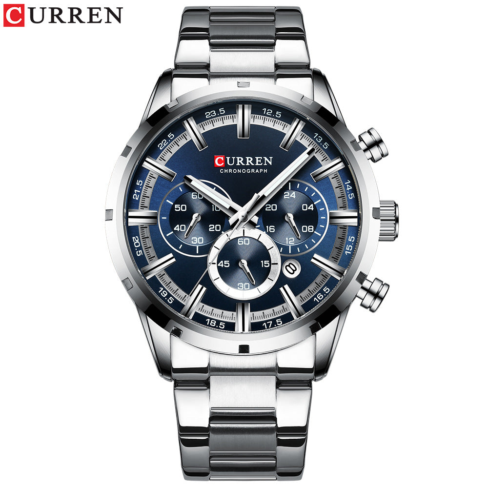Reloj CURREN 8355 Hombre — Multifuncional, Resistente al Agua