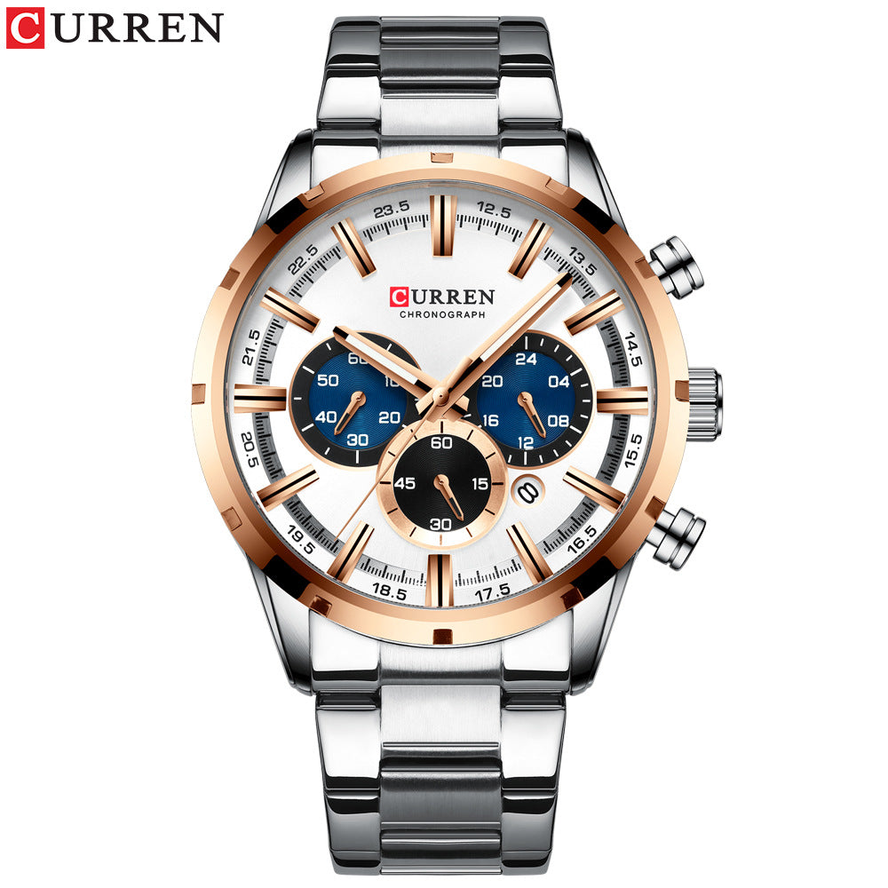 Reloj CURREN 8355 Hombre — Multifuncional, Resistente al Agua