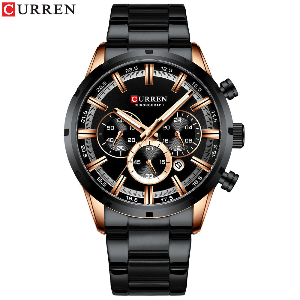 Reloj CURREN 8355 Hombre — Multifuncional, Resistente al Agua
